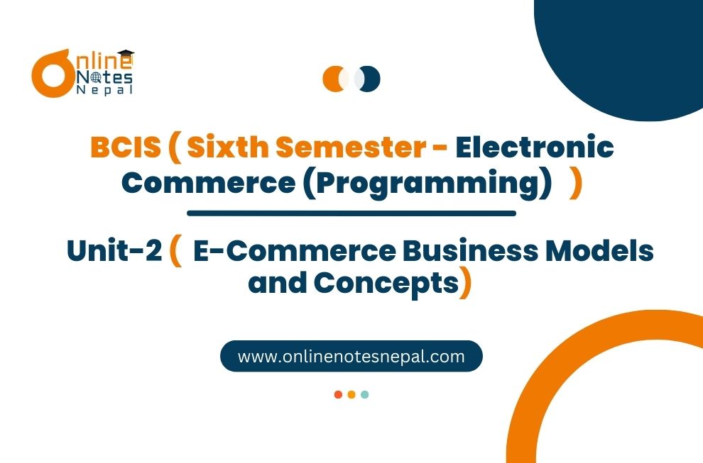 E-Commerce Business Models and Concepts Photo